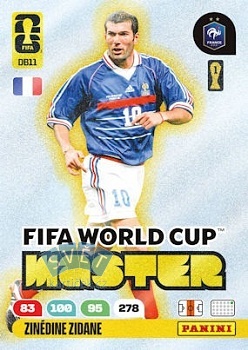 Zinedine Zidane France Panini FIFA World Cup 2026 Adrenalyn XL FIFA World Cup Master #DB11